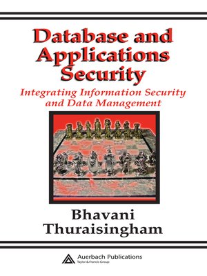 cover image of Database and Applications Security